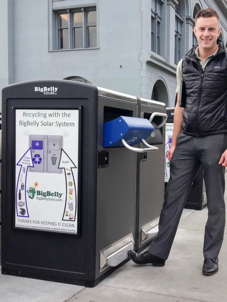 Future Street Smart Recycling System Bigbelly Recycling System